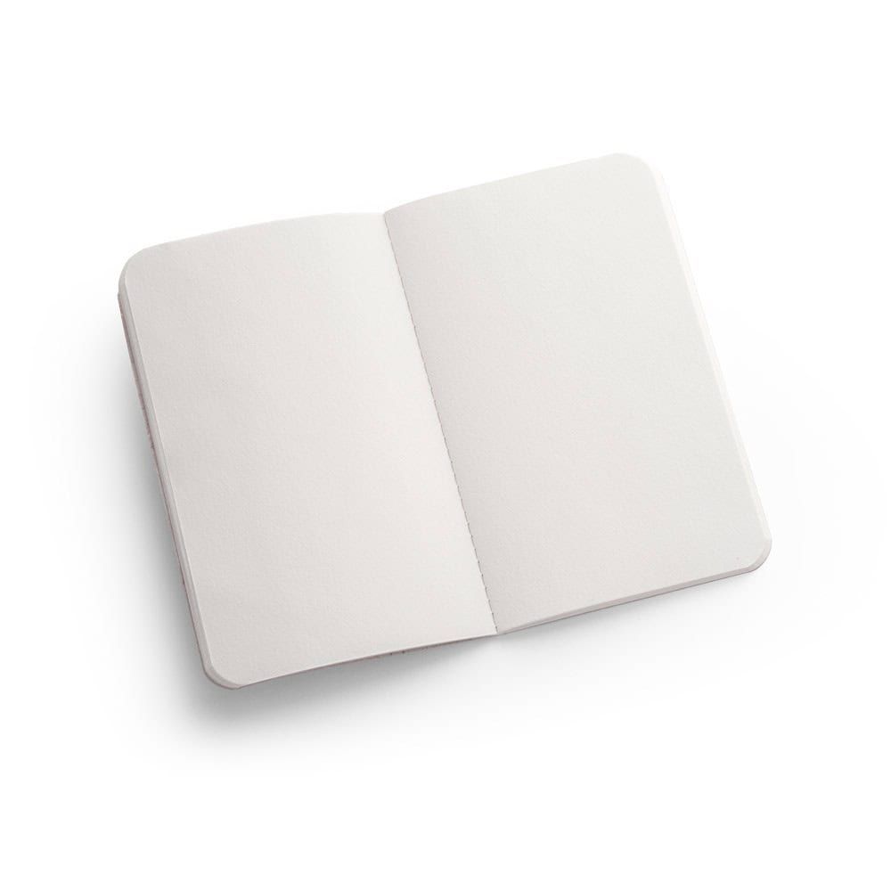 ORGANIC SOFT. A6 anteckningsblock med flexibelt omslag tillverkat av ekologiskt elefantmaterial (80%)