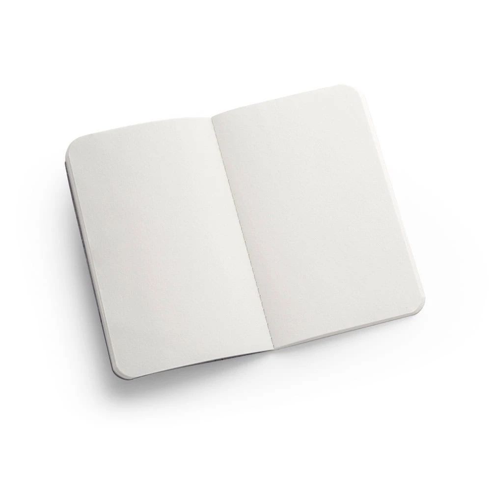 COFFEEPAD SOFT. A6 anteckningsblock med flexibelt omslag tillverkat av avfall från kaffeskal (65%)