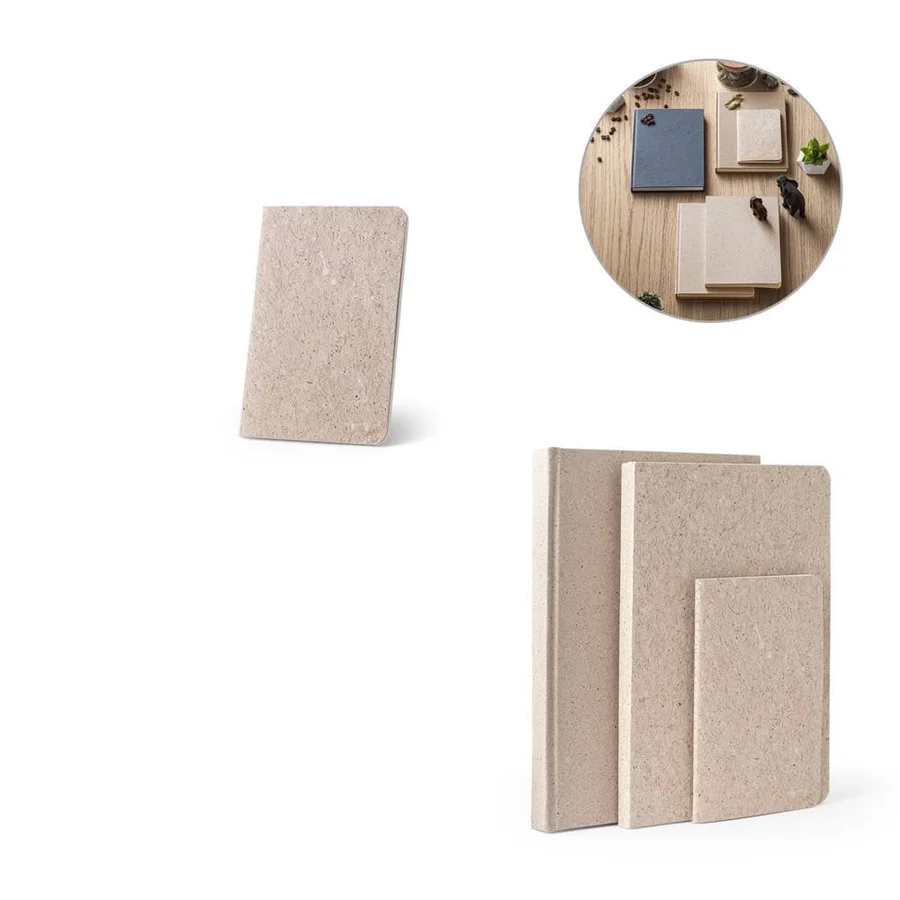 TEAPAD SOFT. A6 anteckningsblock med flexibelt omslag tillverkat av tebladavfall (65%)