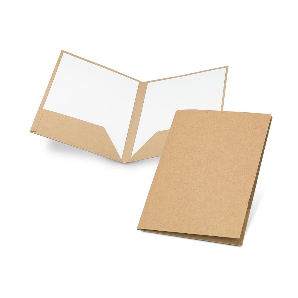 PUZO. Dokumentmapp A4, gjord av 100 % återvunnet papper (400 g/m²) – profilreklam med tryck från ExpoTryck