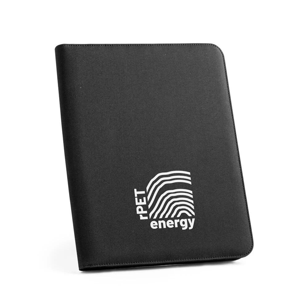 EMERGE FOLDER. A4-mapp i återvunnen polyester (100% rPET) 300D med dragkedja