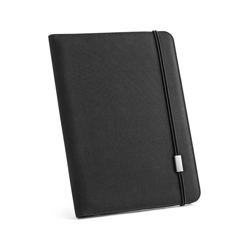EMERGE FOLDER II. A4-mapp i återvunnen polyester (100% rPET 300D med elastisk stängning