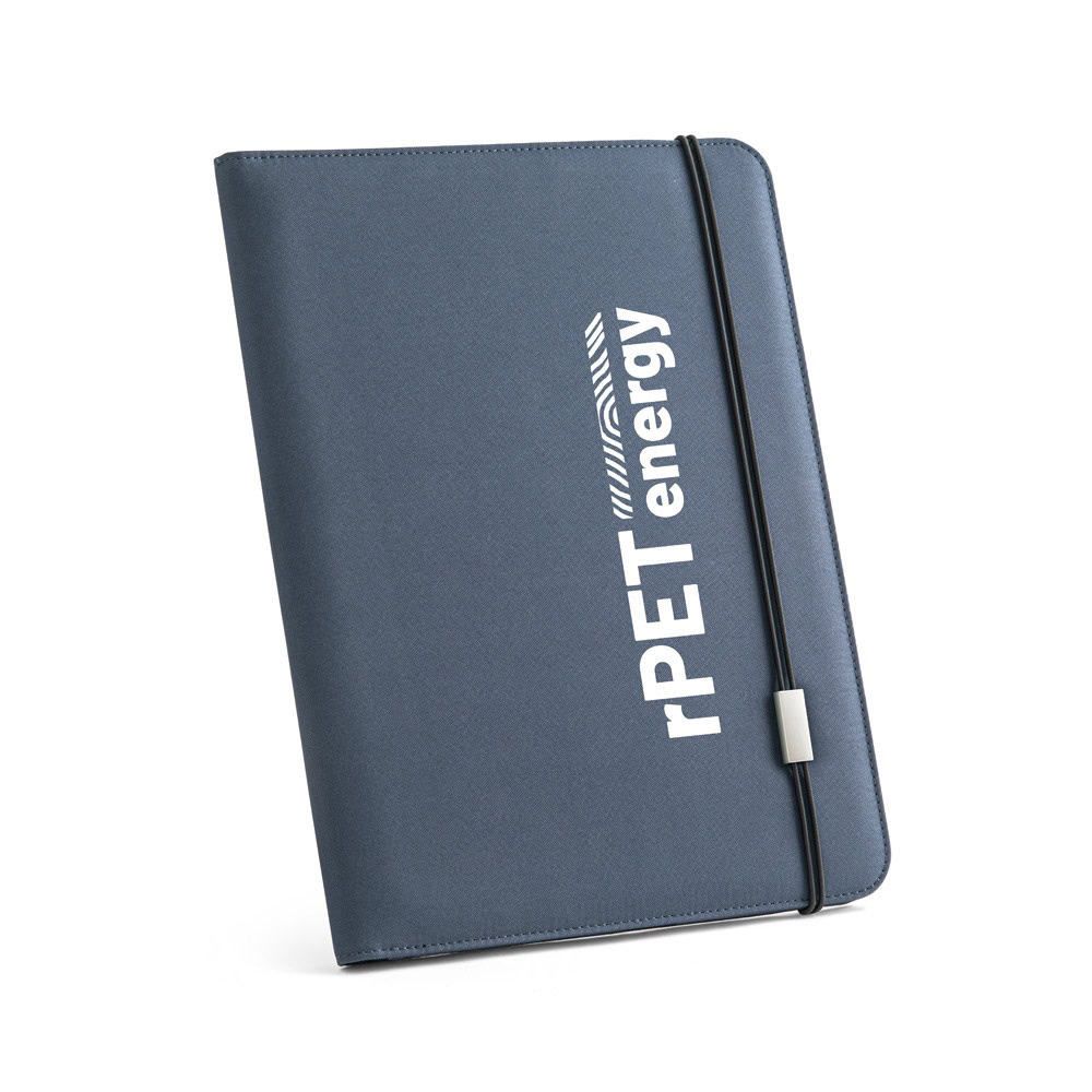 EMERGE FOLDER II. A4-mapp i återvunnen polyester (100% rPET 300D med elastisk stängning