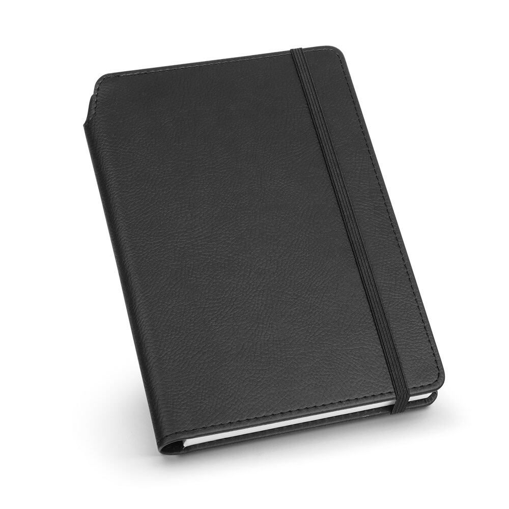 MORIAH. A5 anteckningsblock i PU med linjerade sidor, gjord av FSC™-certifierat material och andra kontrollerade material
