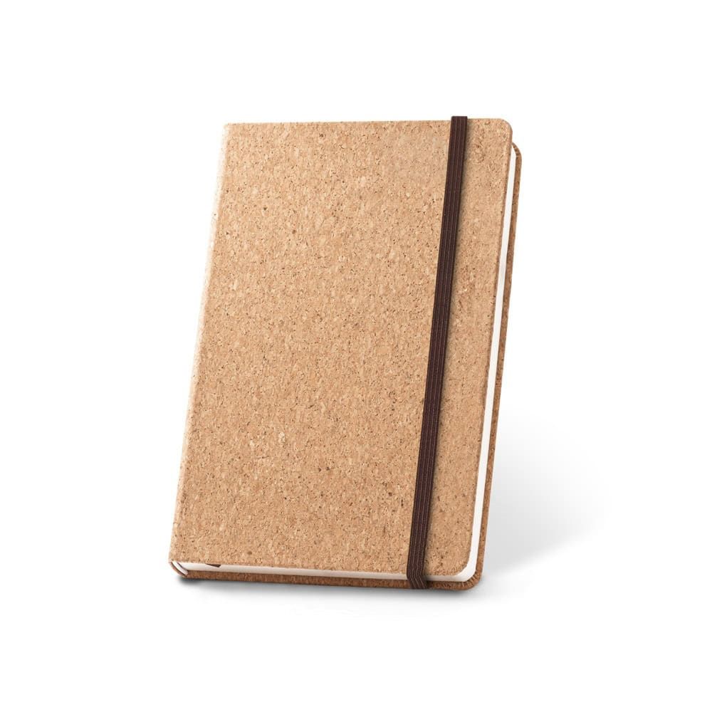 HAWKINS A5. A5 kork anteckningsbok med blanka sidor i FSC™-certifierat material och annat kontrollerat material