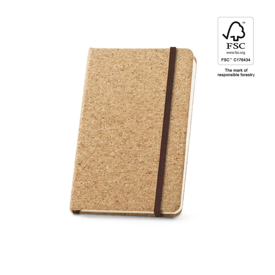 HAWKINS. Pocket anteckningsblock i kork, i FSC™-certifierat material och andra kontrollerade material