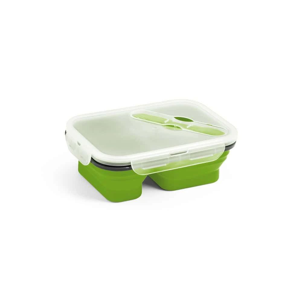 DILL. Infällbar hermetisk låda i silikon och PP (480 & 760ml)