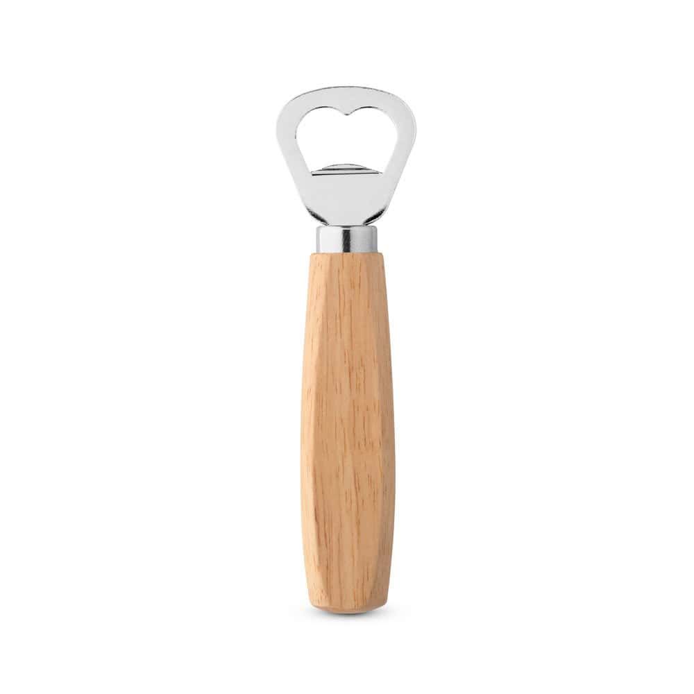 HOLZ. Flaska öppnare av metall och trä