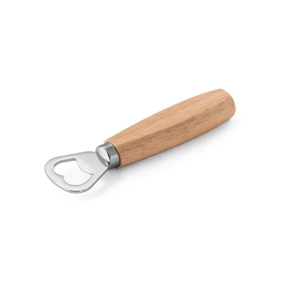 HOLZ. Flaska öppnare av metall och trä