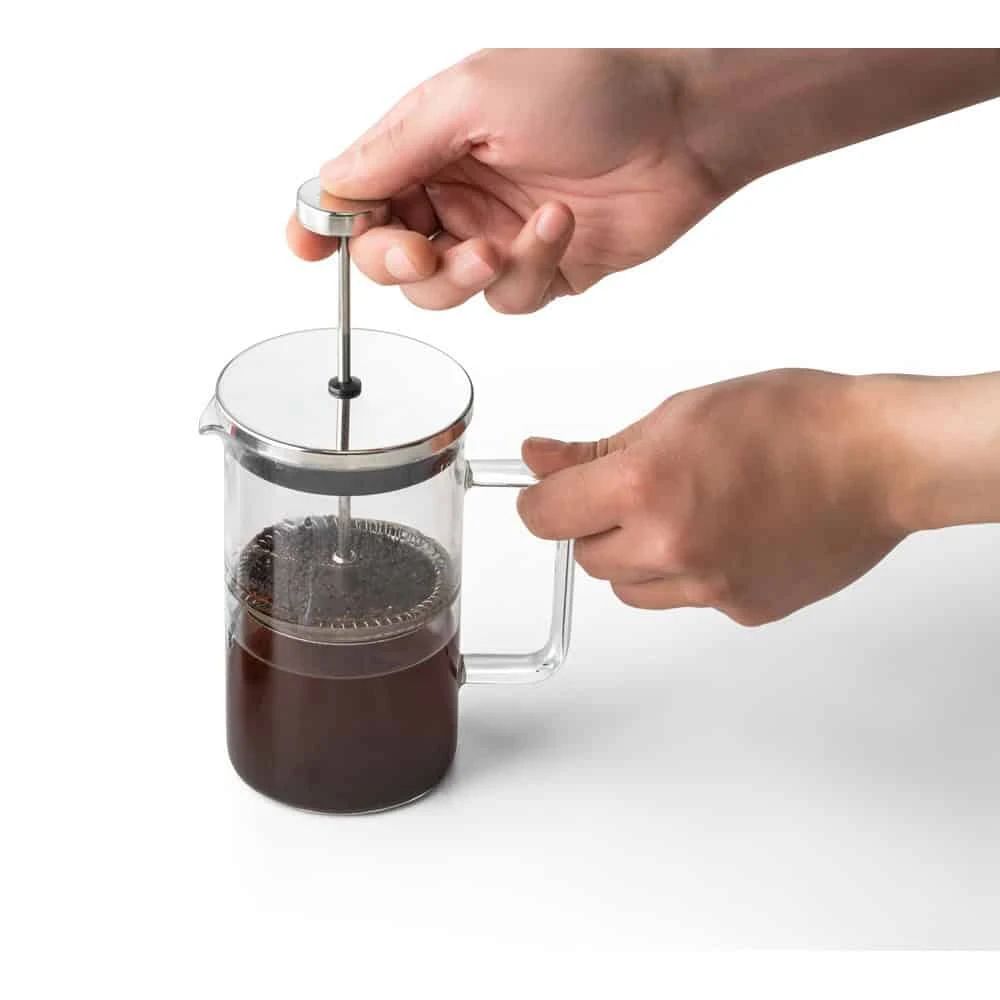 JENSON. Kaffepress i borosilikatglas och rostfritt stål 600 mL