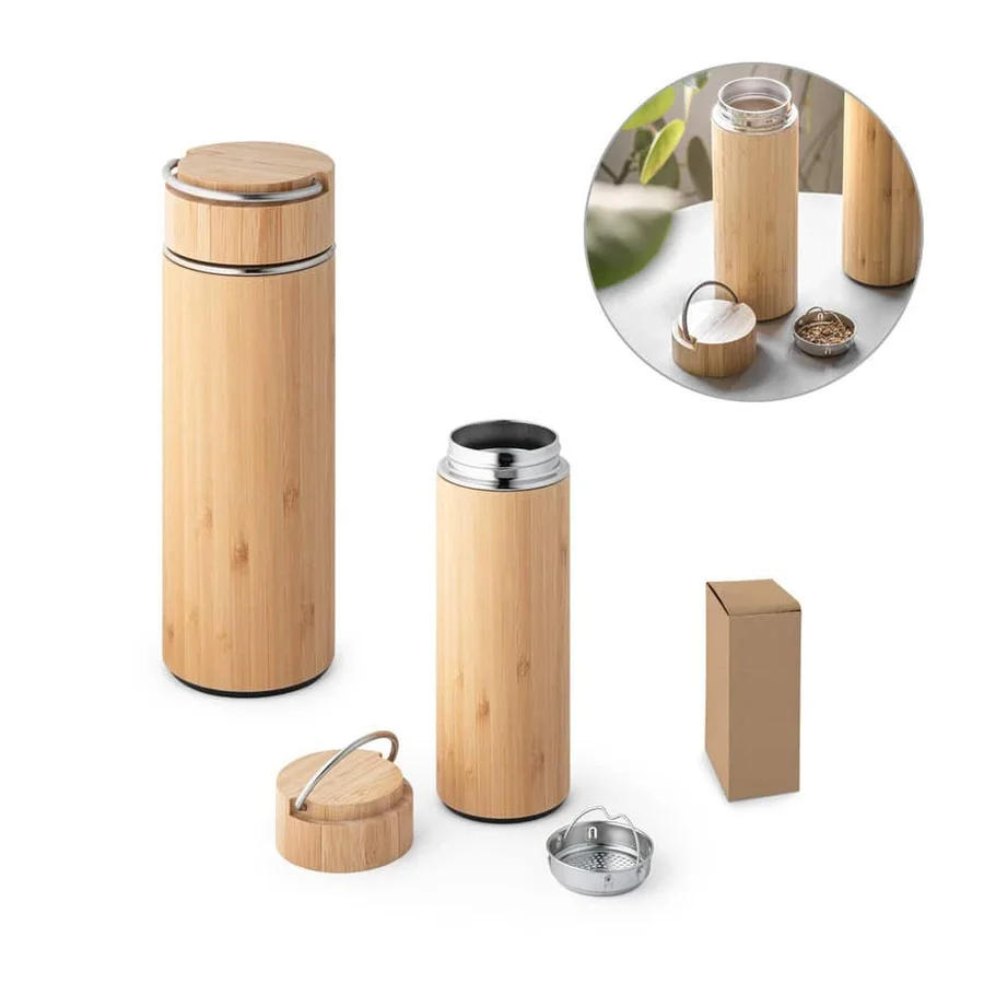SOW. Bambu och rostfri termos 440 mL