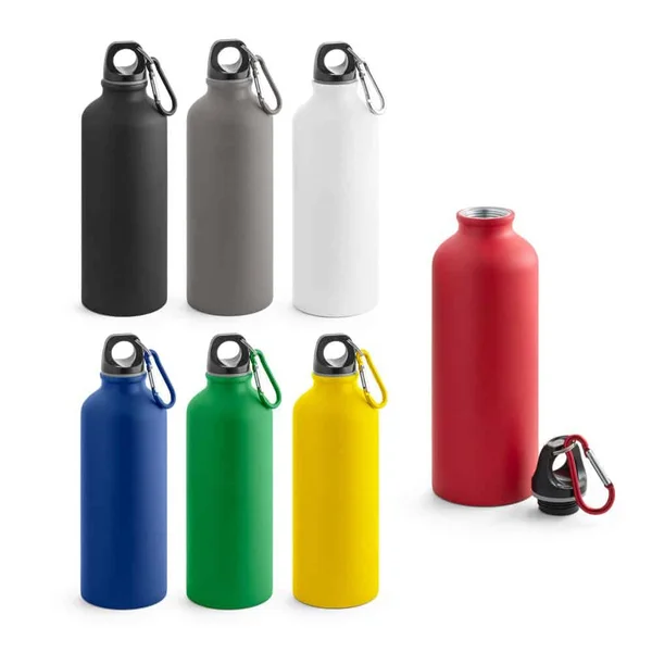 COLLINA. Aluminiumflaska med karbinhake 540 mL – profilreklam med tryck från ExpoTryck