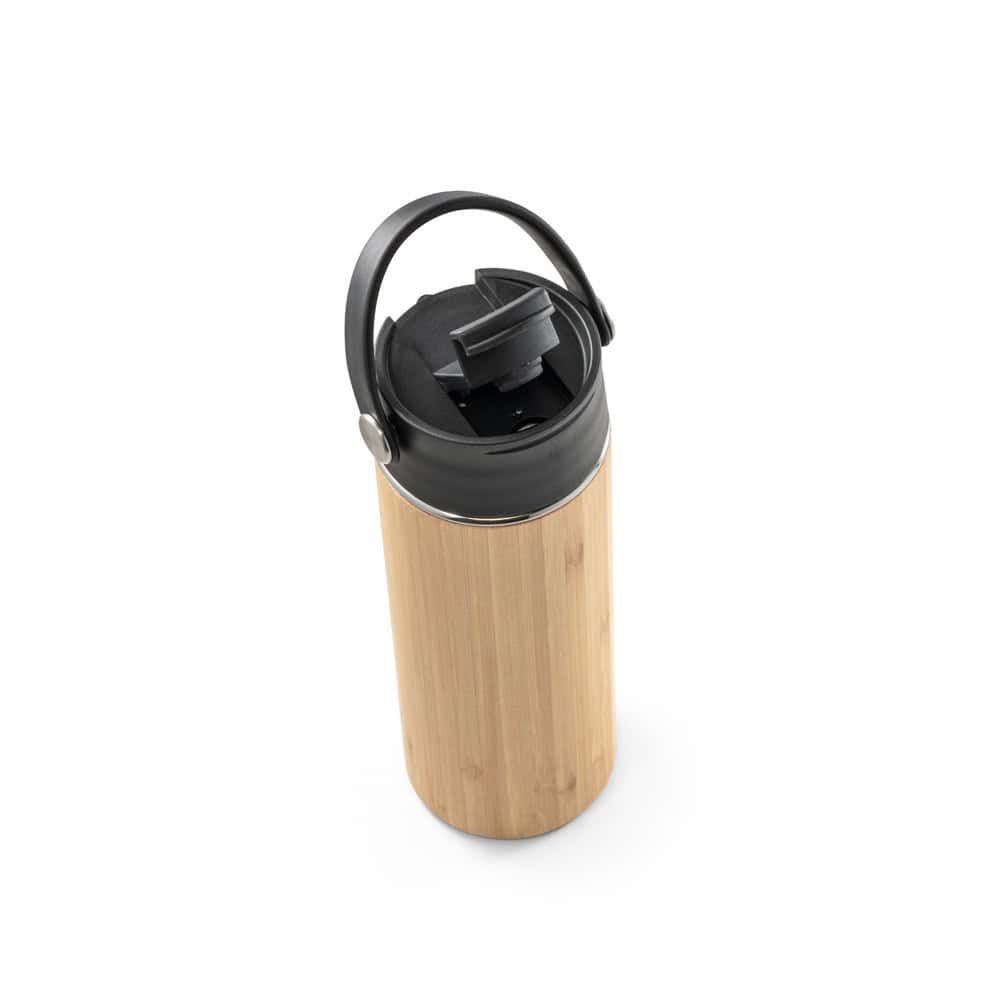 LAVER. Termosflaska i bambu, rostfritt stål och PP 440 mL