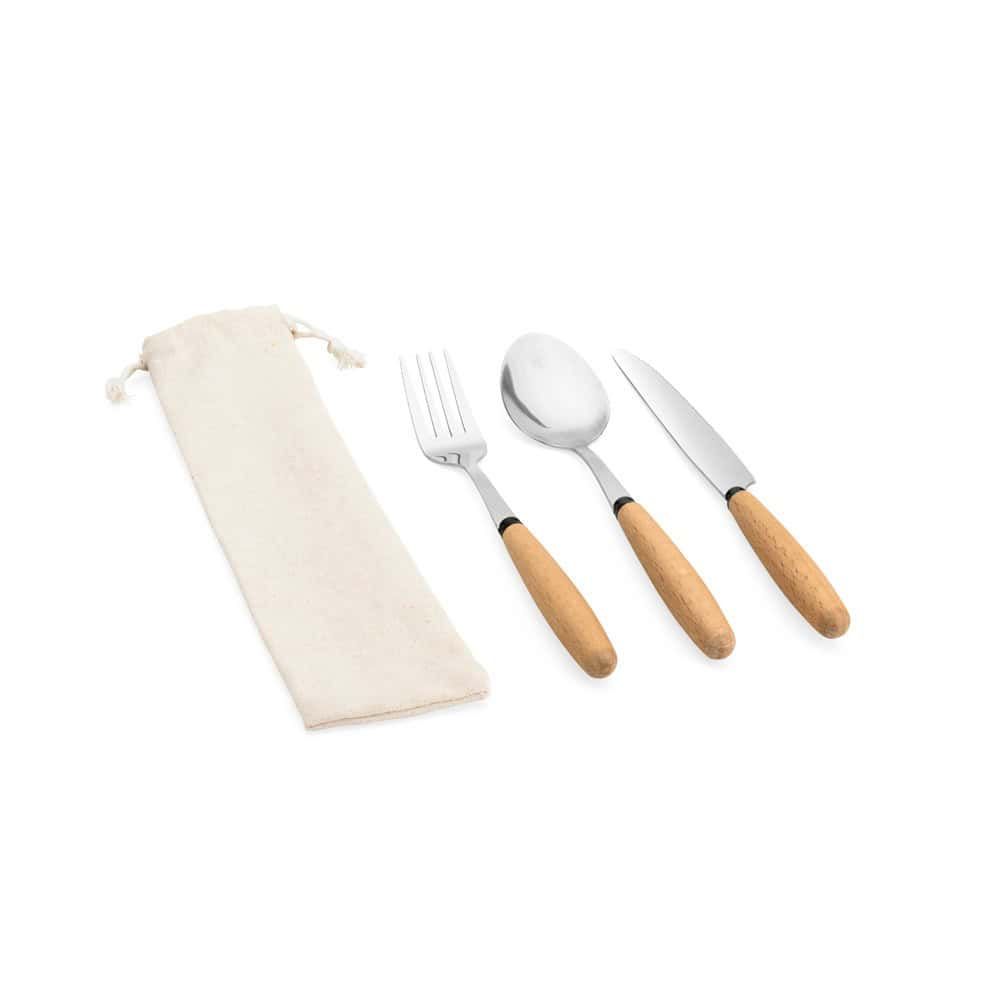 BOULUD. 3-delat set i akaciaträ