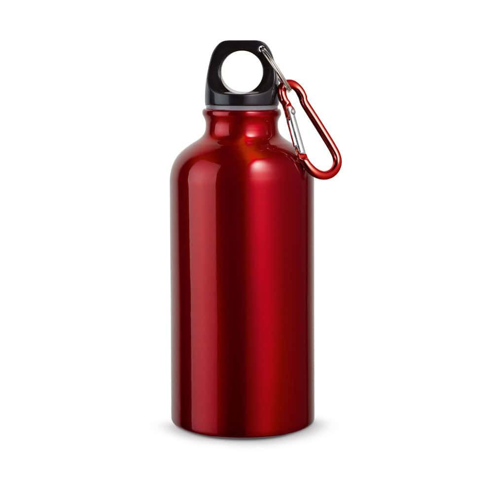 LANDSCAPE S. Sportflaska i aluminium med karbinhake 400 mL