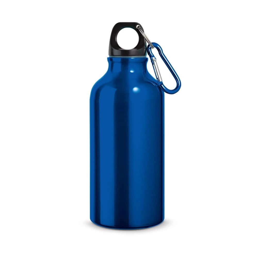 LANDSCAPE S. Sportflaska i aluminium med karbinhake 400 mL