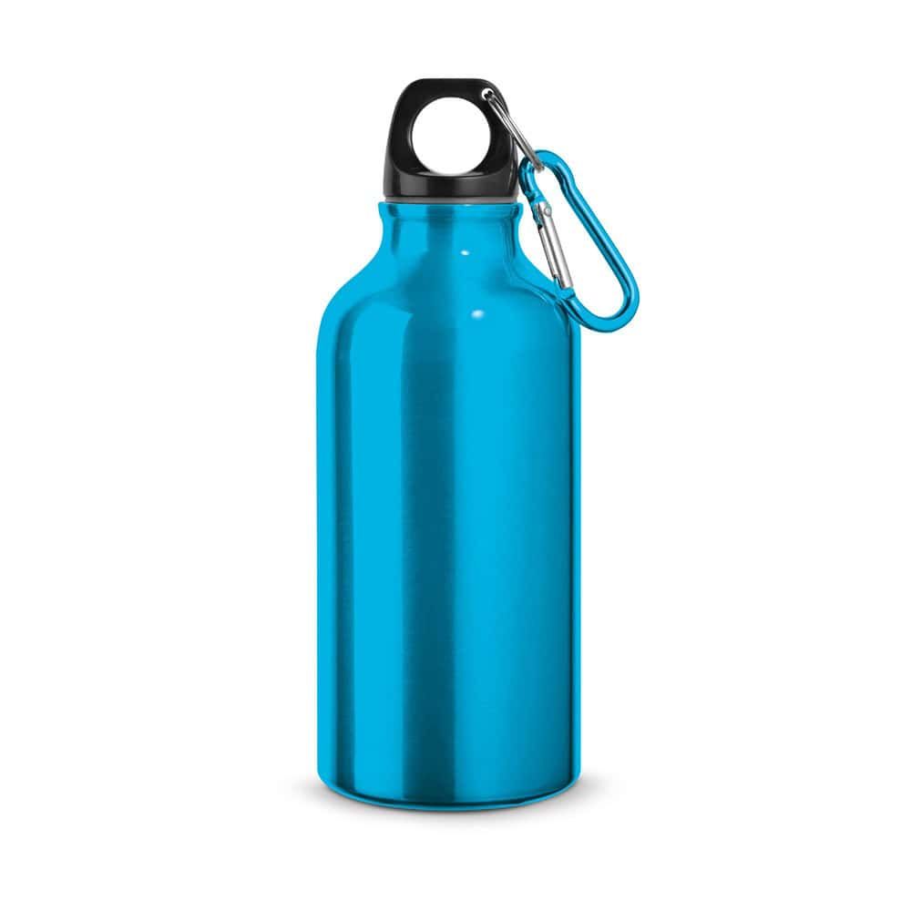 LANDSCAPE S. Sportflaska i aluminium med karbinhake 400 mL