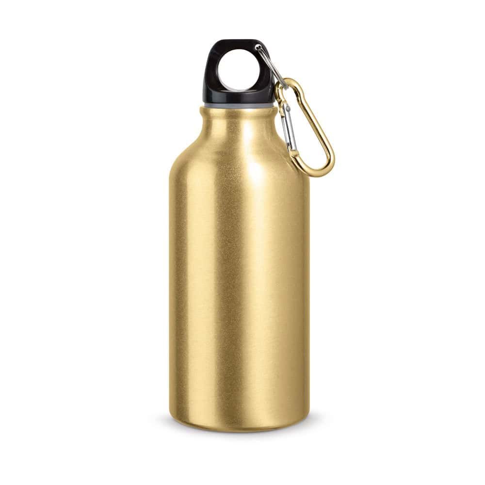 LANDSCAPE S. Sportflaska i aluminium med karbinhake 400 mL