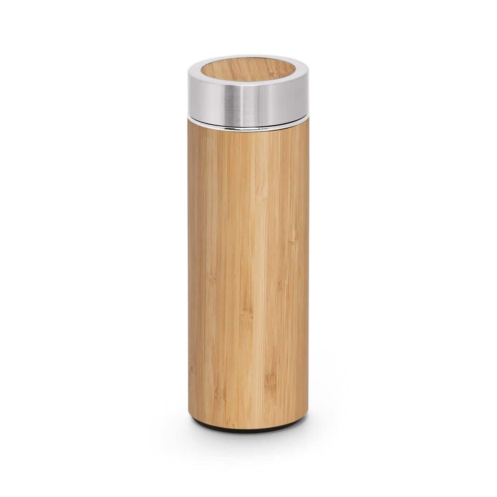 NATUREL. Termoflaska i bambu och rostfritt stål (90 % återvunnet) 430 mL