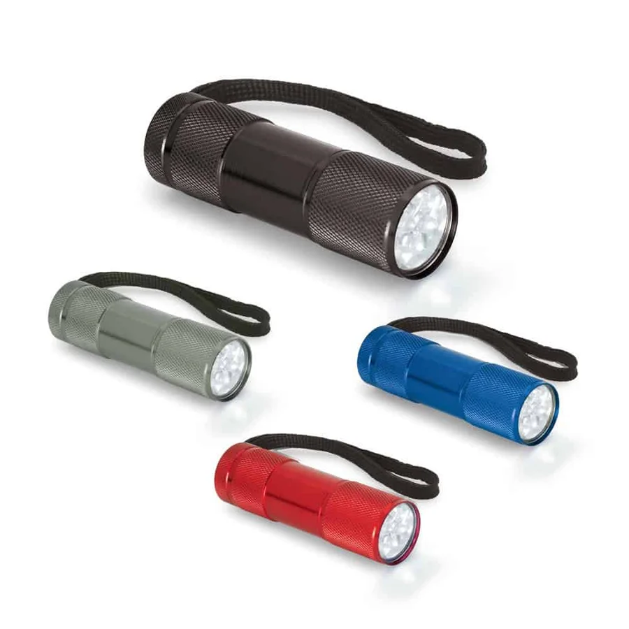 FLASHY. Ficklampa i aluminium med 9 LED