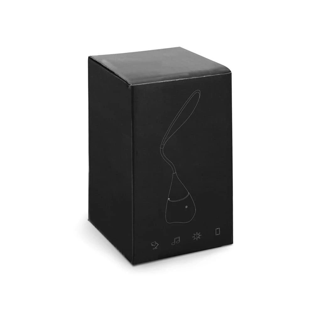 GRAHAME. Bärbar skrivbordslampa med högtalare och 5 timmars batteritid i återvunnen ABS (100 % rABS)