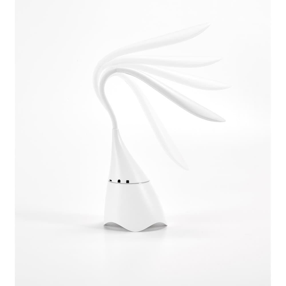 GRAHAME. Bärbar skrivbordslampa med högtalare och 5 timmars batteritid i återvunnen ABS (100 % rABS)