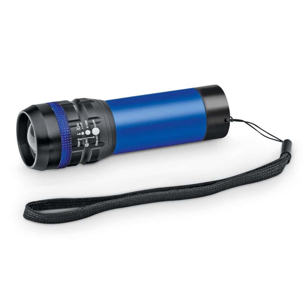 ZOOMIN. Aluminium fackla med zoomfunktion med 3 ljuslägen