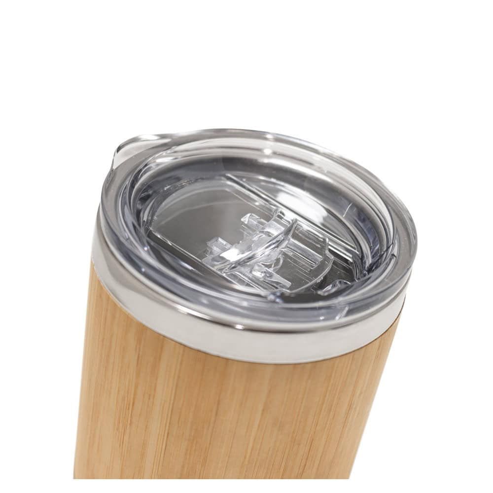 LYCKA. Bambu och rostfri mugg 350 ml