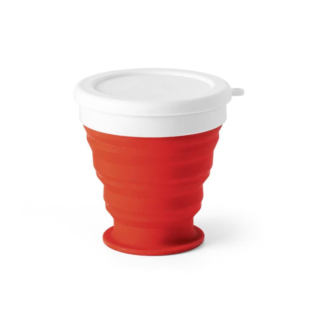 ASTRADA. Silikon och PP hopfällbar mugg 250 mL