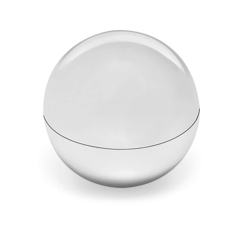 ALBA. Läppbalsam med sfärisk metallisk ABS-förpackning