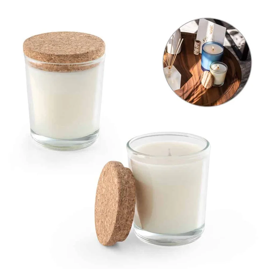 ZEN 80. Aromatiskt ljus i en glaskopp med korklock 80 g