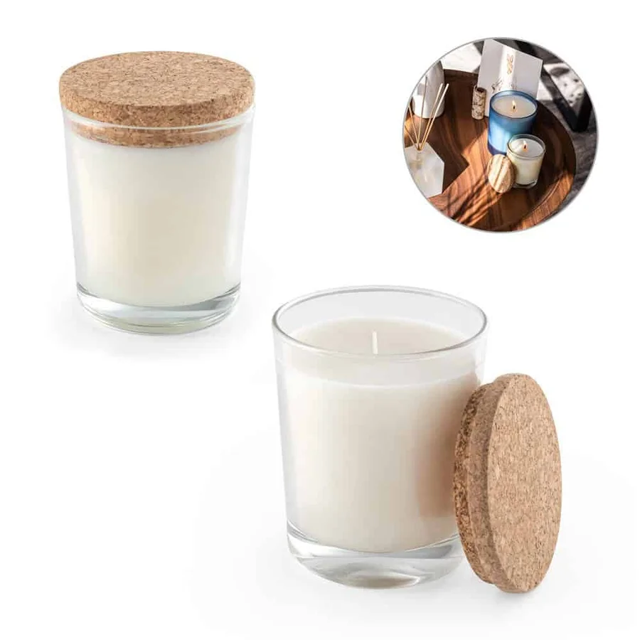 ZEN 180. Aromatiskt ljus i en glaskopp med korklock 180 g