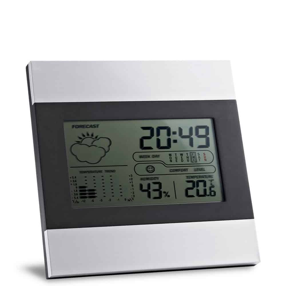 DENE. Skridbords väderstation med aluminium och ABS LCD-skärm