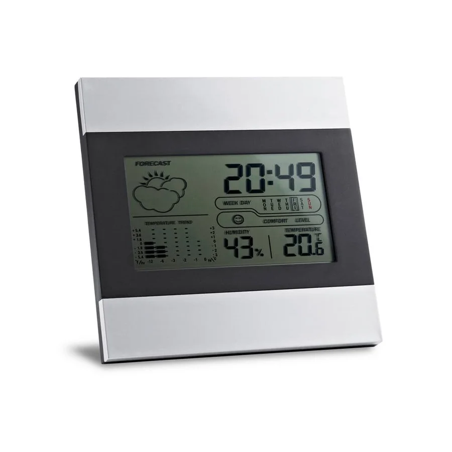 DENE. Skridbords väderstation med aluminium och ABS LCD-skärm