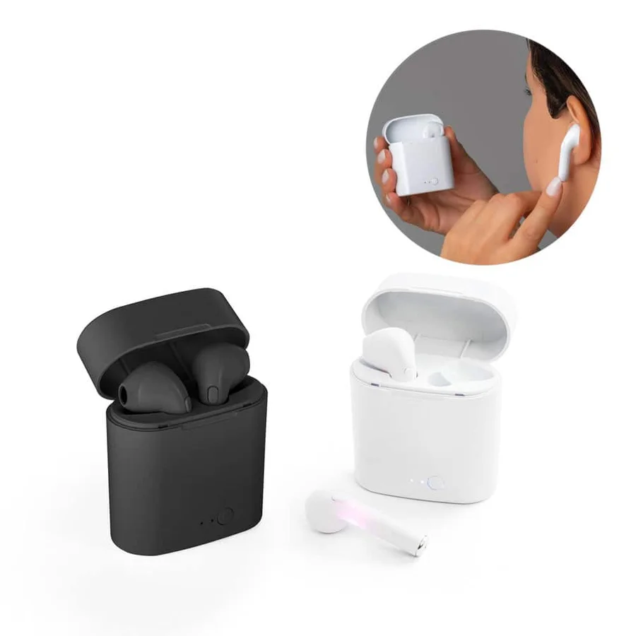 KLEBS. ABS True Wireless hörlurar med mikrofon