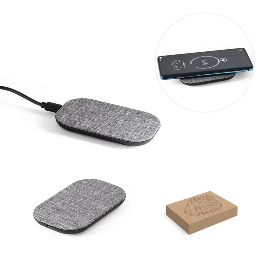 RENEWAL CHARGER. Supersnabb 15W trådlös laddare i återvunnen PET (100 % rPET)
