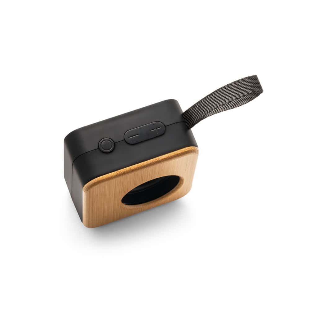 MAYER. Bärbar 3W högtalare med 4h batteritid i bambu och återvunnen ABS (100 % rABS)