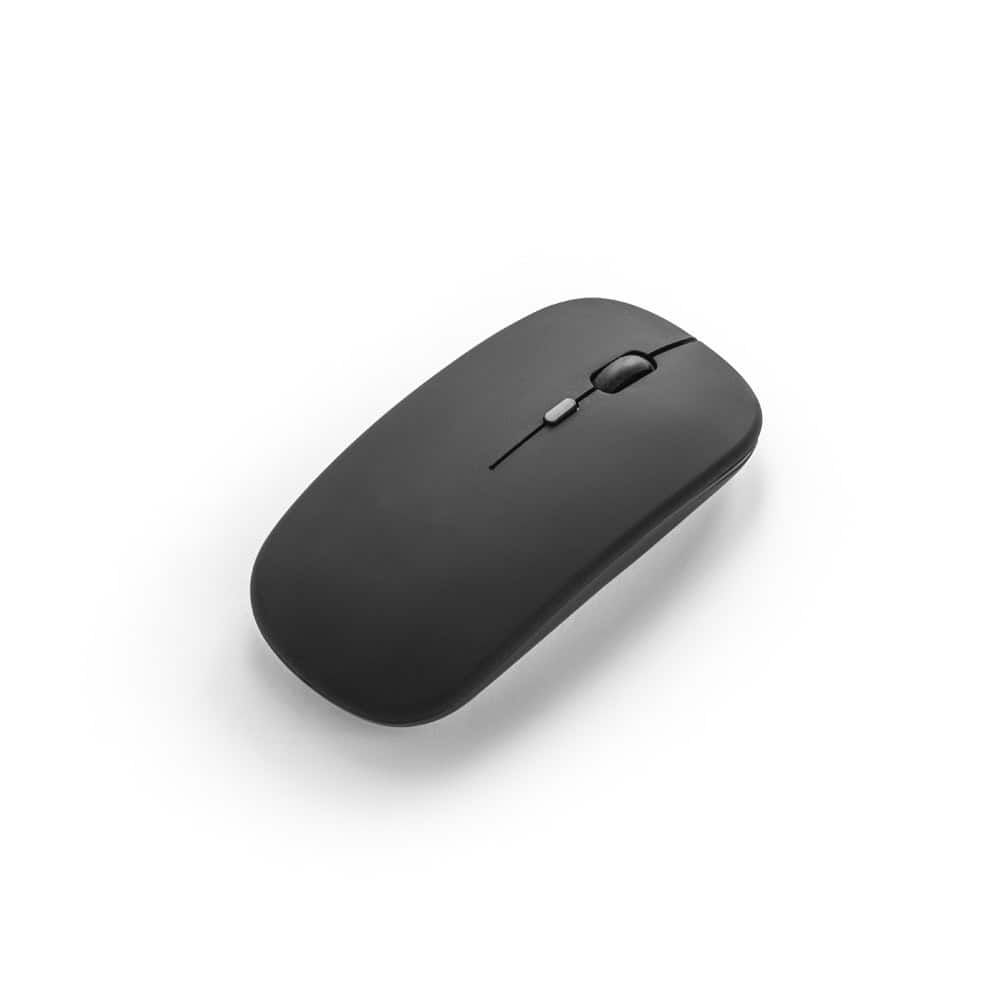 KHAN. Trådlös mus med 500mAh batteri i återvunnen ABS (100 % rABS)