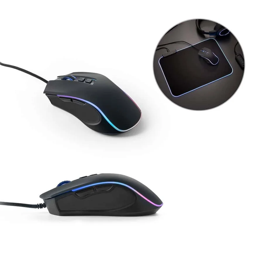 THORNE MOUSE RGB. Gamingmus med 1.5 m kabel och ABS RGB LED-lampor