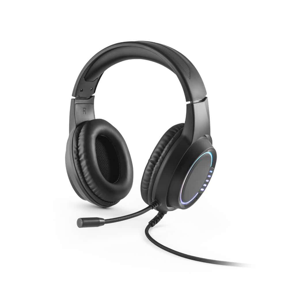 Thorne Headset RGB. ABS-hörlurar med 2m kabel, mikrofon och RGB LED-lampor