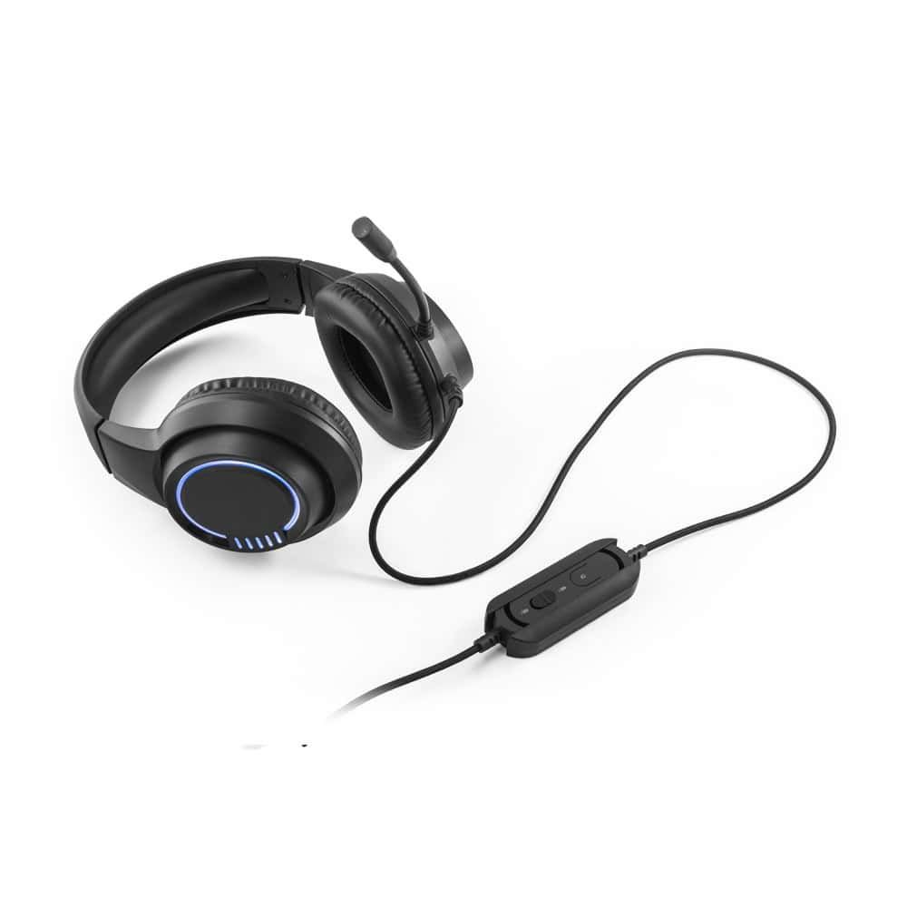 Thorne Headset RGB. ABS-hörlurar med 2m kabel, mikrofon och RGB LED-lampor