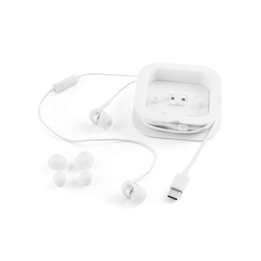 PRESLEY. Hörlurar med 1.2 meter USB-C-kabel och inbyggd ABS-mikrofon