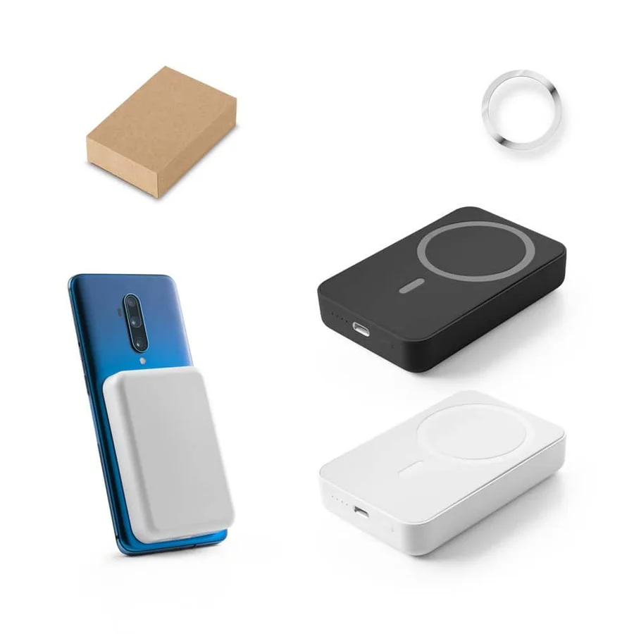 AMPERE 10. 10 000 mAh magnetisk powerbank med 15W supersnabb trådlös laddare i återvunnen ABS (100 % rABS)
