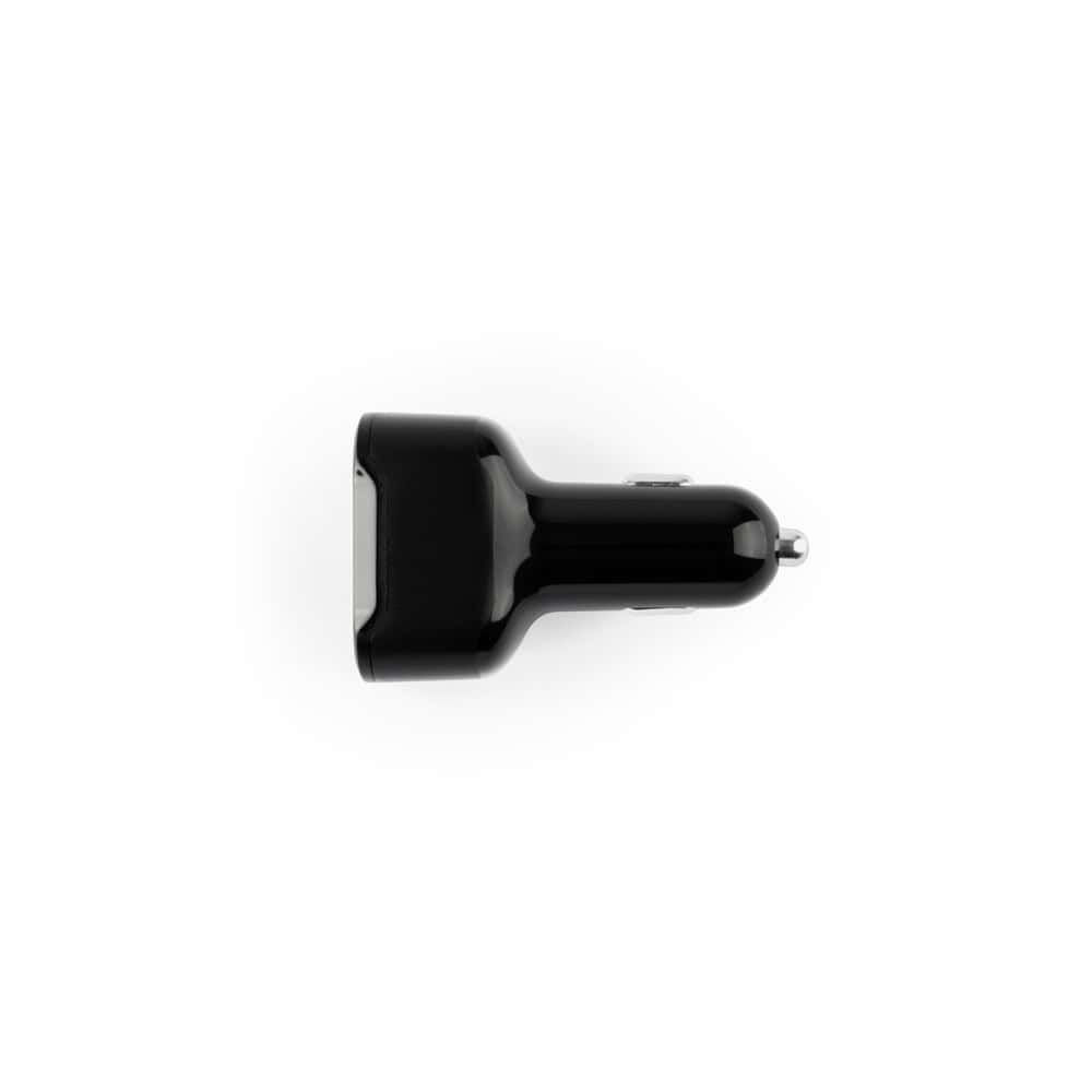 DIRAC. Cigarettändaradapter med USB-A-port 18W och USB-C 20W i 100 % rABS