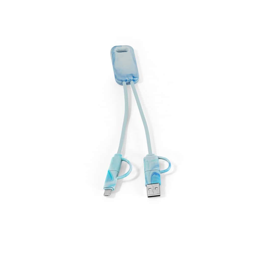 BERNERS. Supersnabb 6-i-1 USB-kabel i återvunnen PET (100 % rPET)