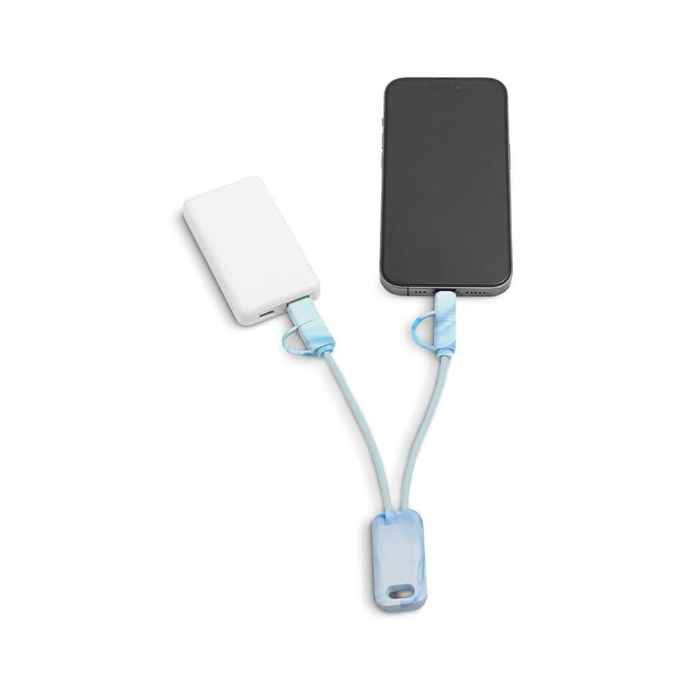 BERNERS. Supersnabb 6-i-1 USB-kabel i återvunnen PET (100 % rPET)