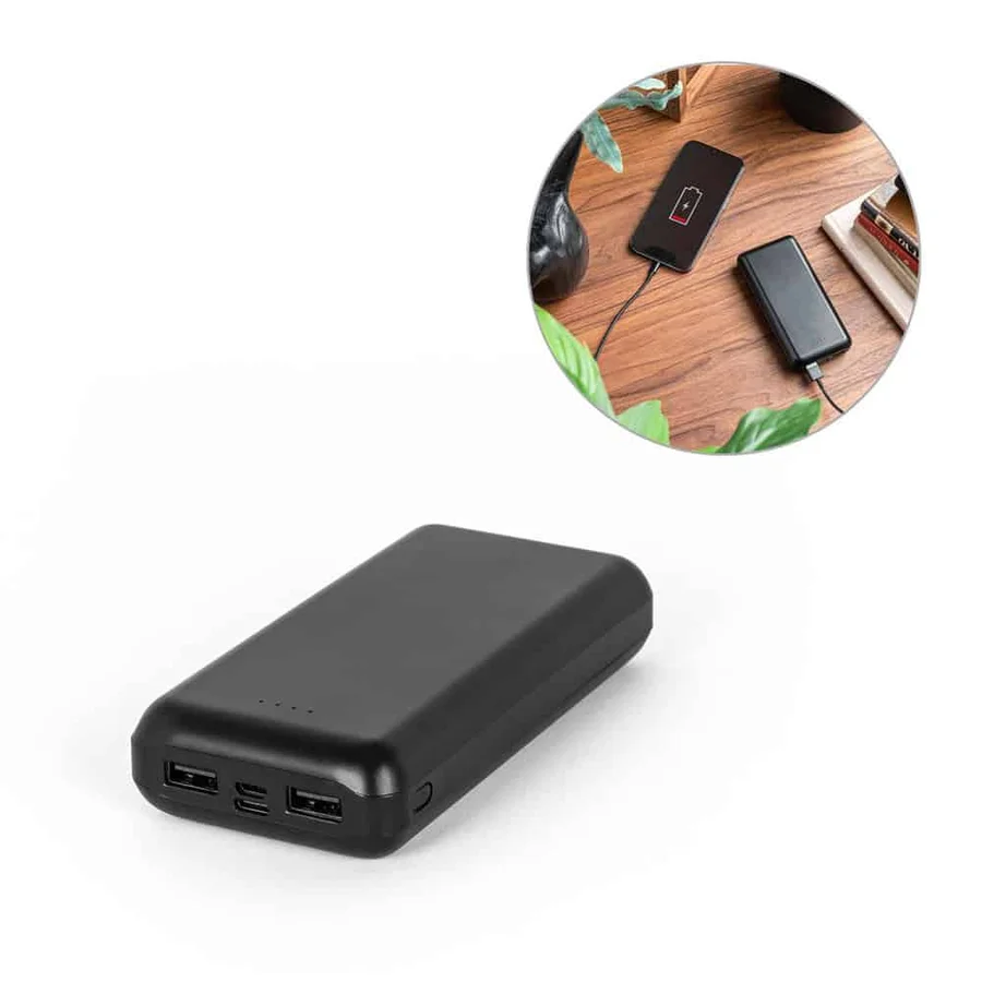 LEAKEY 20. Powerbank 20 000 mAh i återvunnen ABS (100 % rABS)