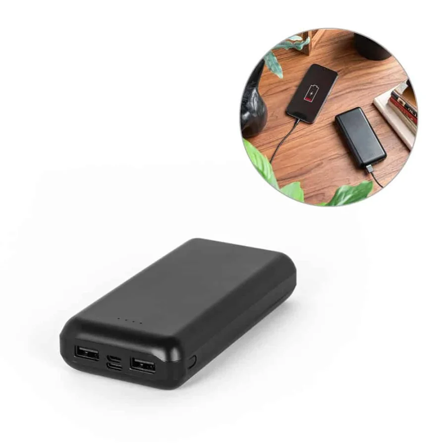 LEAKEY 20. Powerbank 20 000 mAh i återvunnen ABS (100 % rABS)