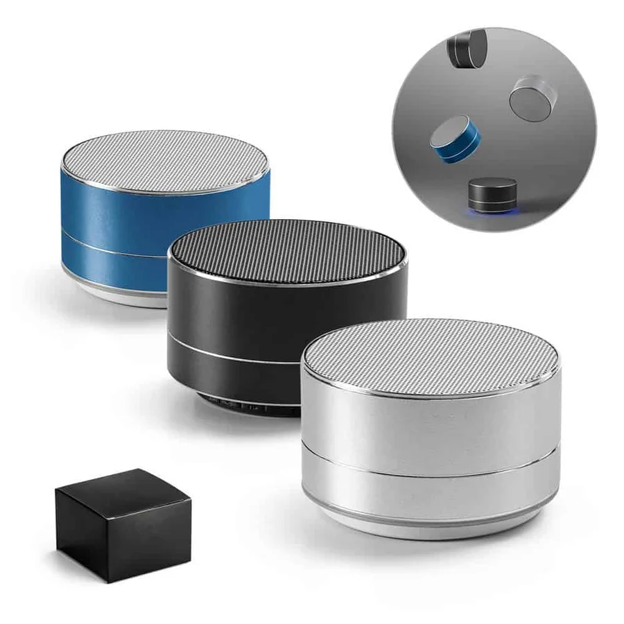 FLOREY. Bärbar 3W högtalare med 3h batteritid i återvunnet aluminium (100 % rAL) och återvunnen ABS (100 % rABS)