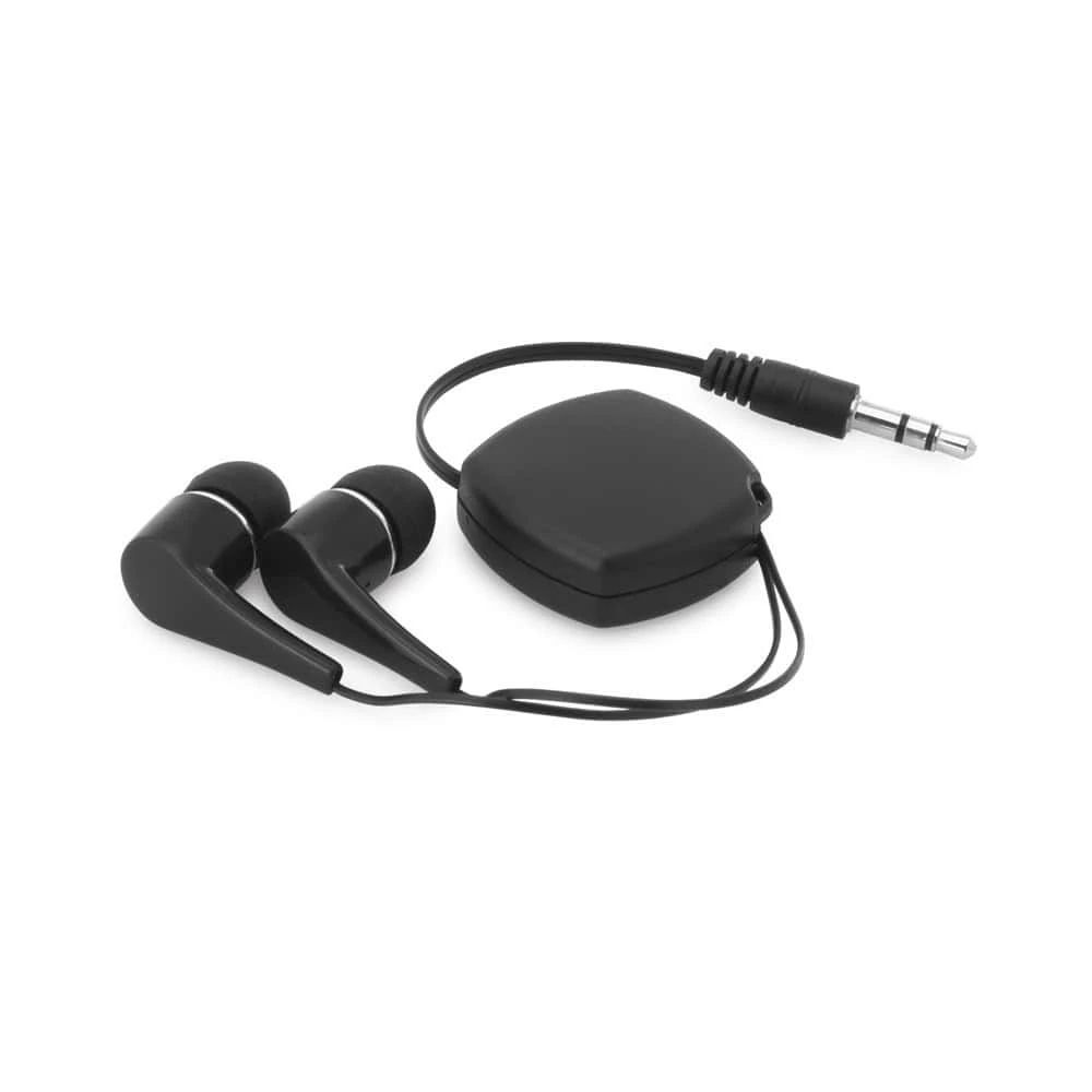 PINEL. Infällbara hörlurar med 0.75 m ABS-kabel